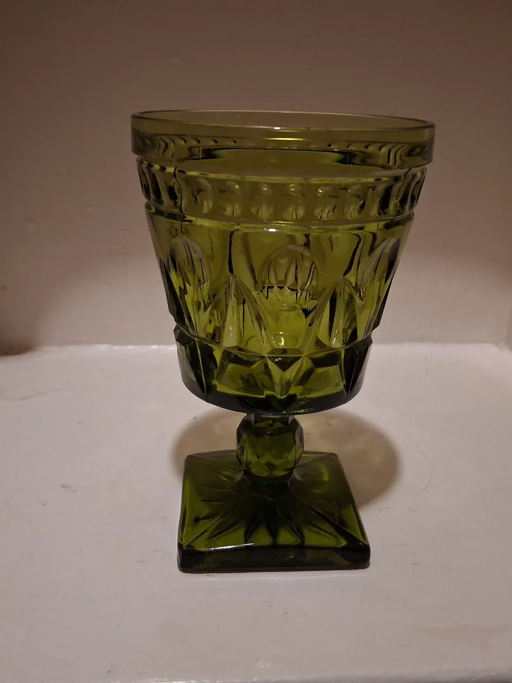 Vintage Indiana Glass Colony Park Lane Goblet